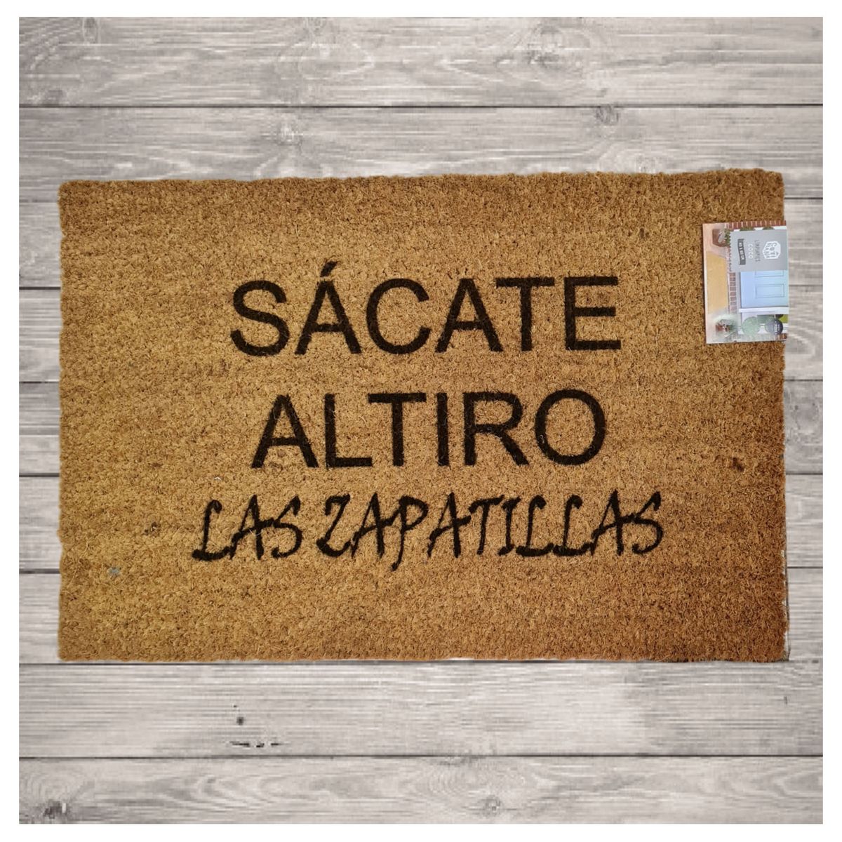 MORLAN - Alfombra Limpia Pies Tapete Personalizada Sácate Fibra De Coco