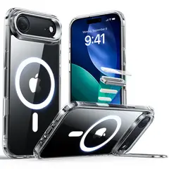 ESR - Carcasa Para iPhone 17 Air Hybrid Stash Stand Transparente
