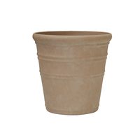 Macetero Copenhague Patina Arena Poliresina Diámetro 40 cm x Alto 41,5 cm