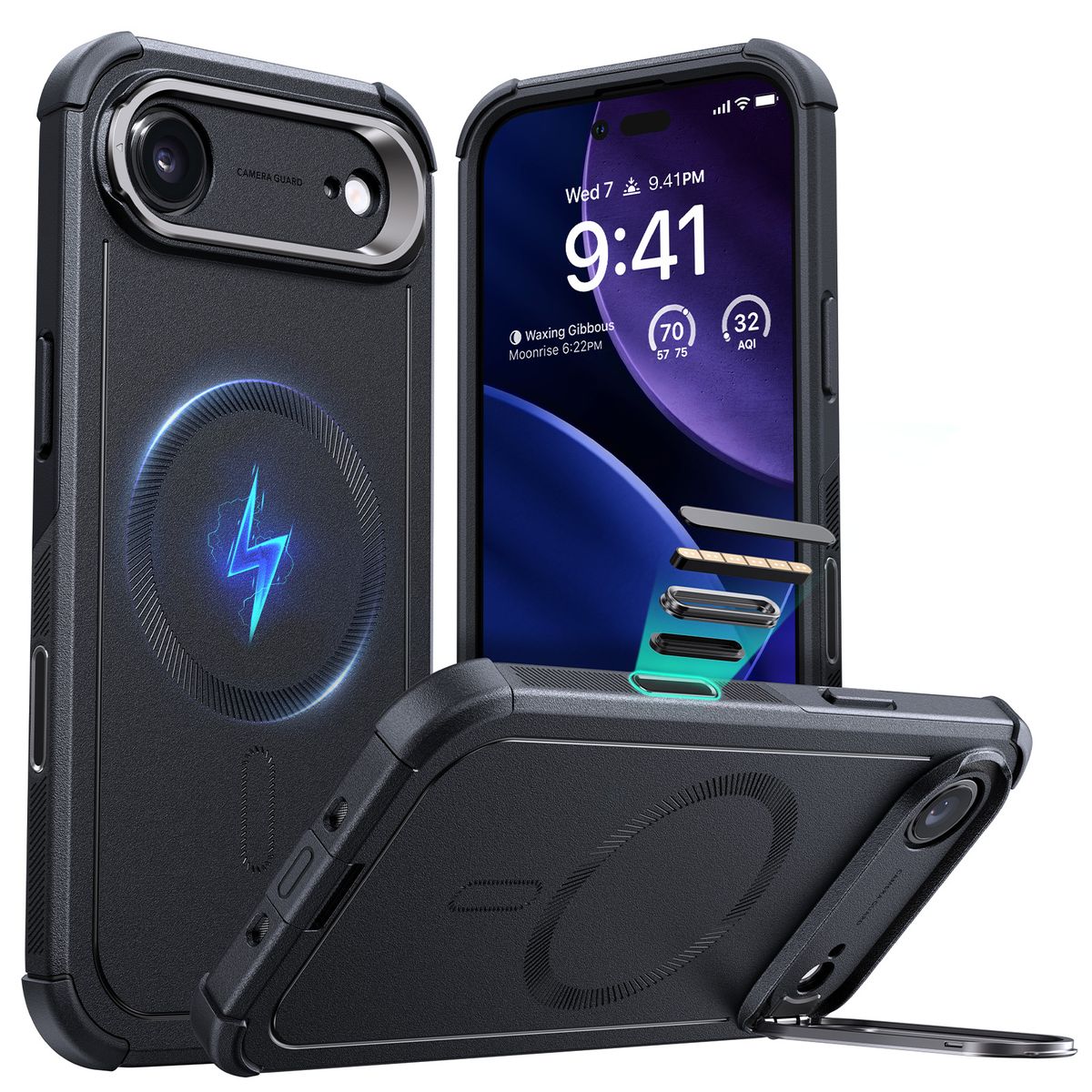 ESR - Carcasa ESR Para iPhone 17 Air Cyber Armor Negro