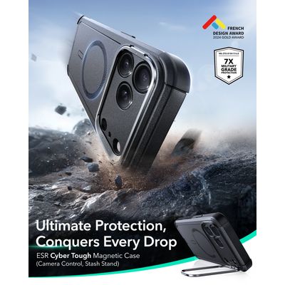 Imagen 2 del producto Carcasa Para iPhone 17 Pro Max Cyber Armor Negro