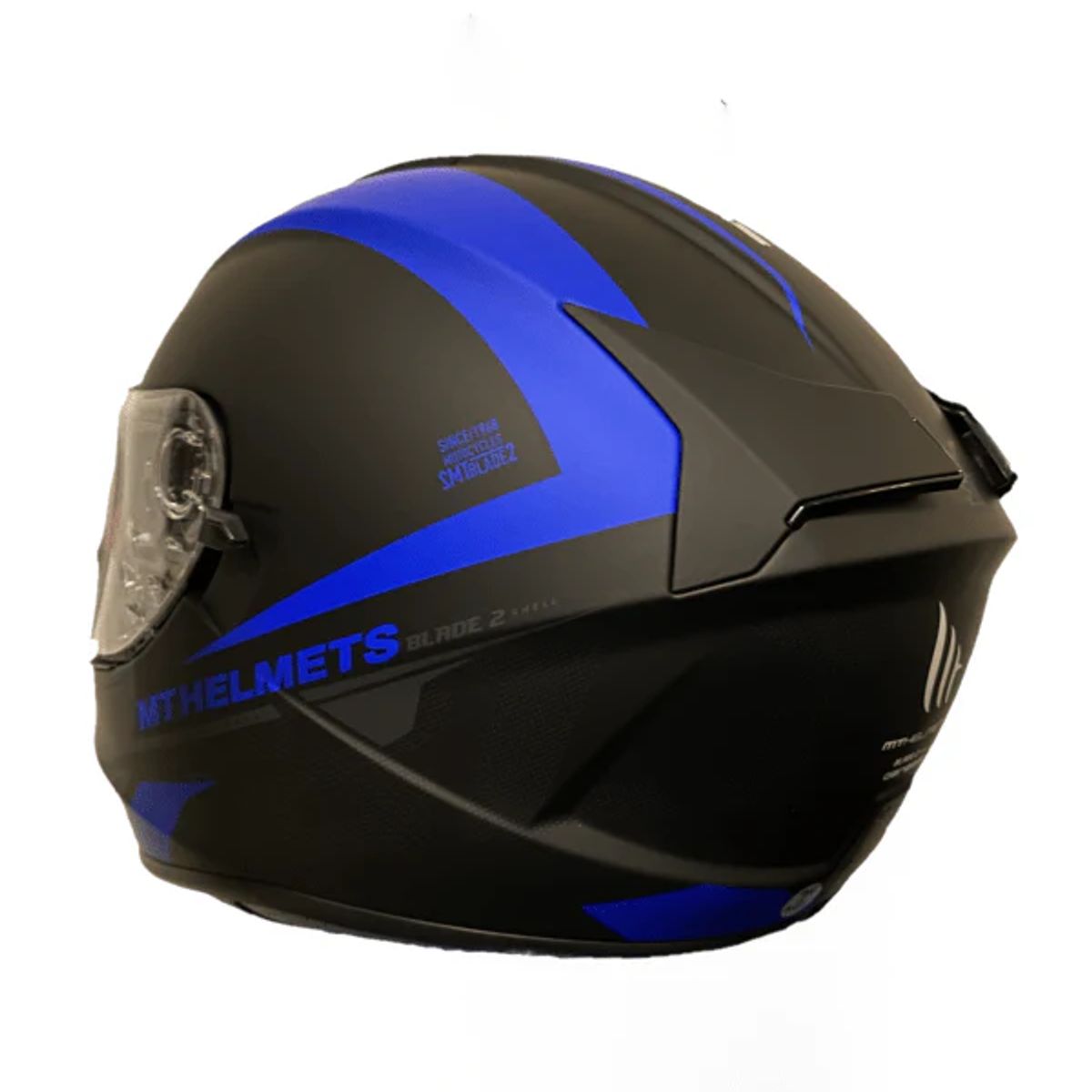 MT - Casco Para Moto MT Blade 2 SV Genesis Negro/Azul Matte