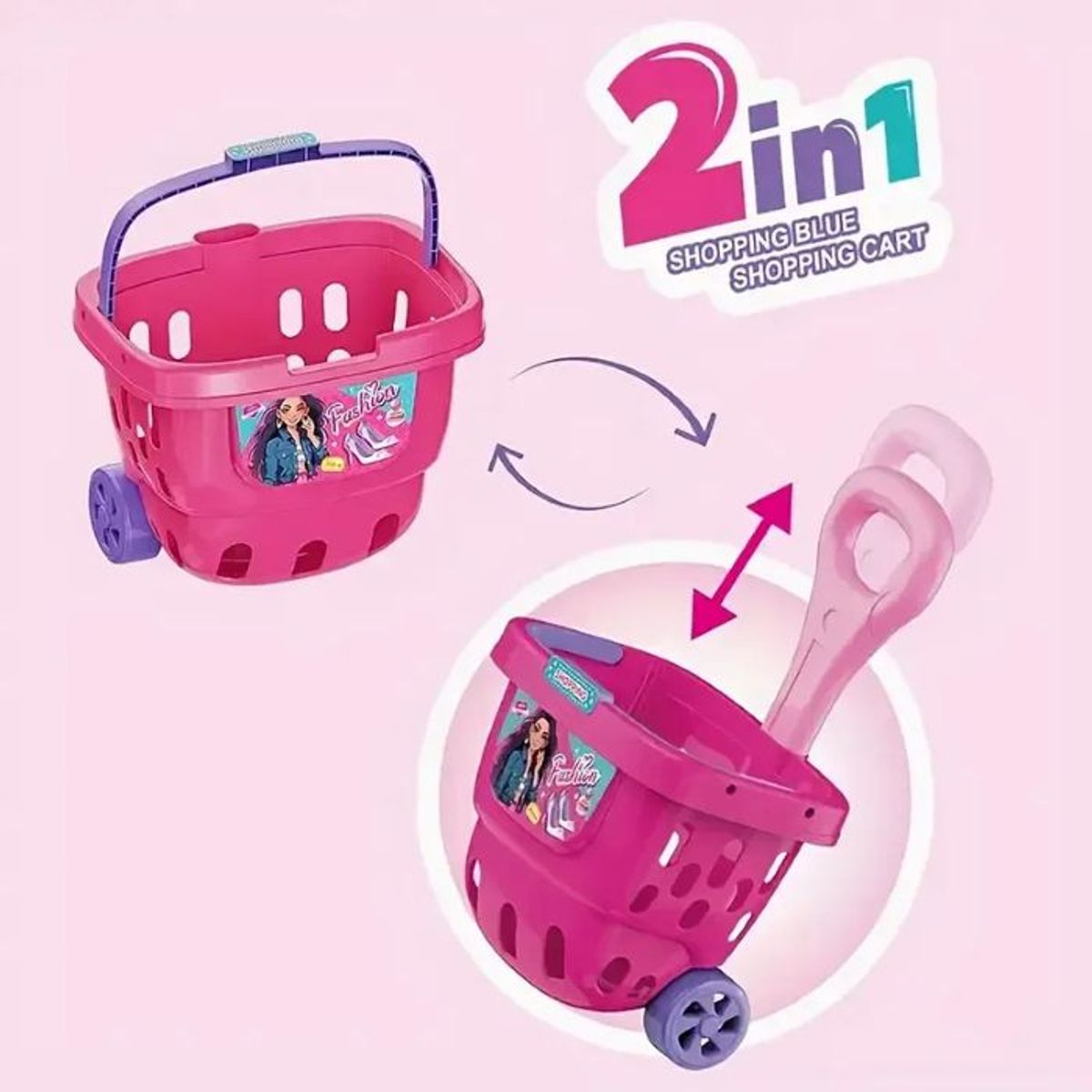 GENERICO - Carrito De Maquillaje Con Accesorios De Belleza Para Niñas