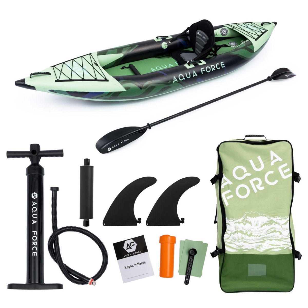 AQUA FORCE - KAYAK INFLABLE DROP STITCH 1 PERSONA 320 CM TOUCAN