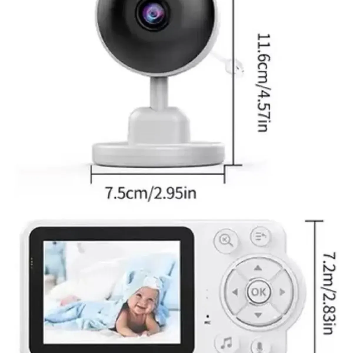 GENERICO - Camara monitor de bebe guarderia para bebe BS-028 28