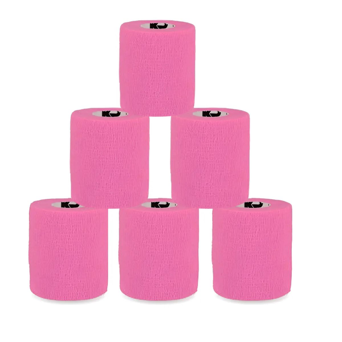 GENERICO - Pack X6 Cinta Para Vendaje Venda Coban Deporte 10cm X450cm Fucsia
