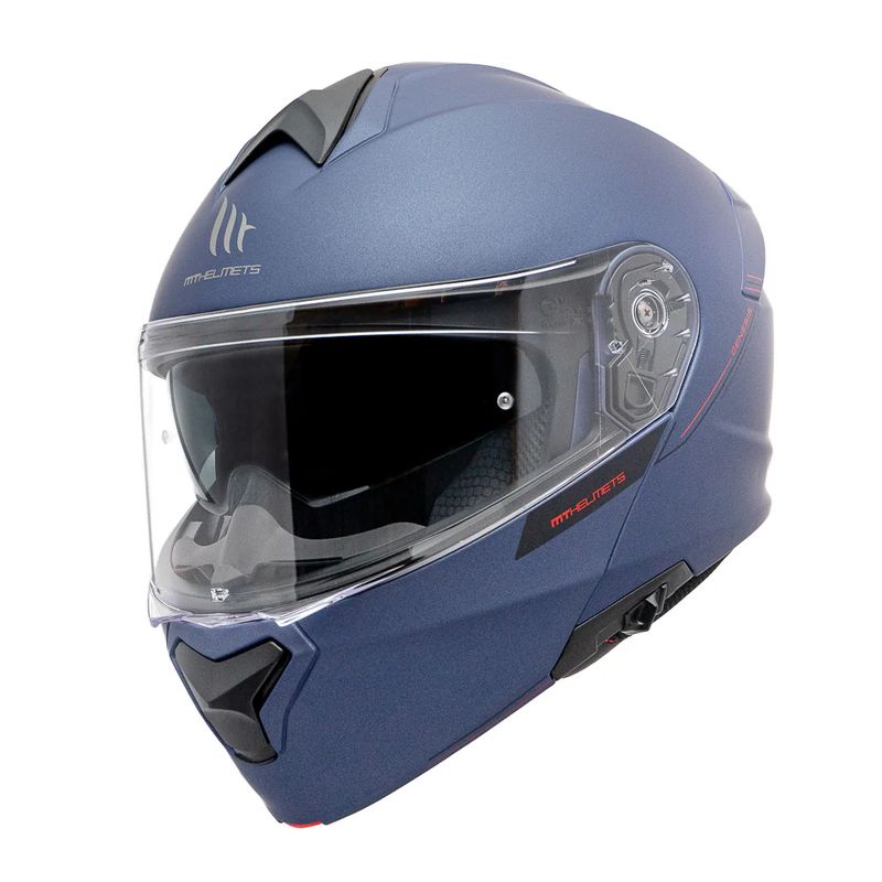 MT - Casco Para Moto MT 2 Genesis SV Solid Azul Mate