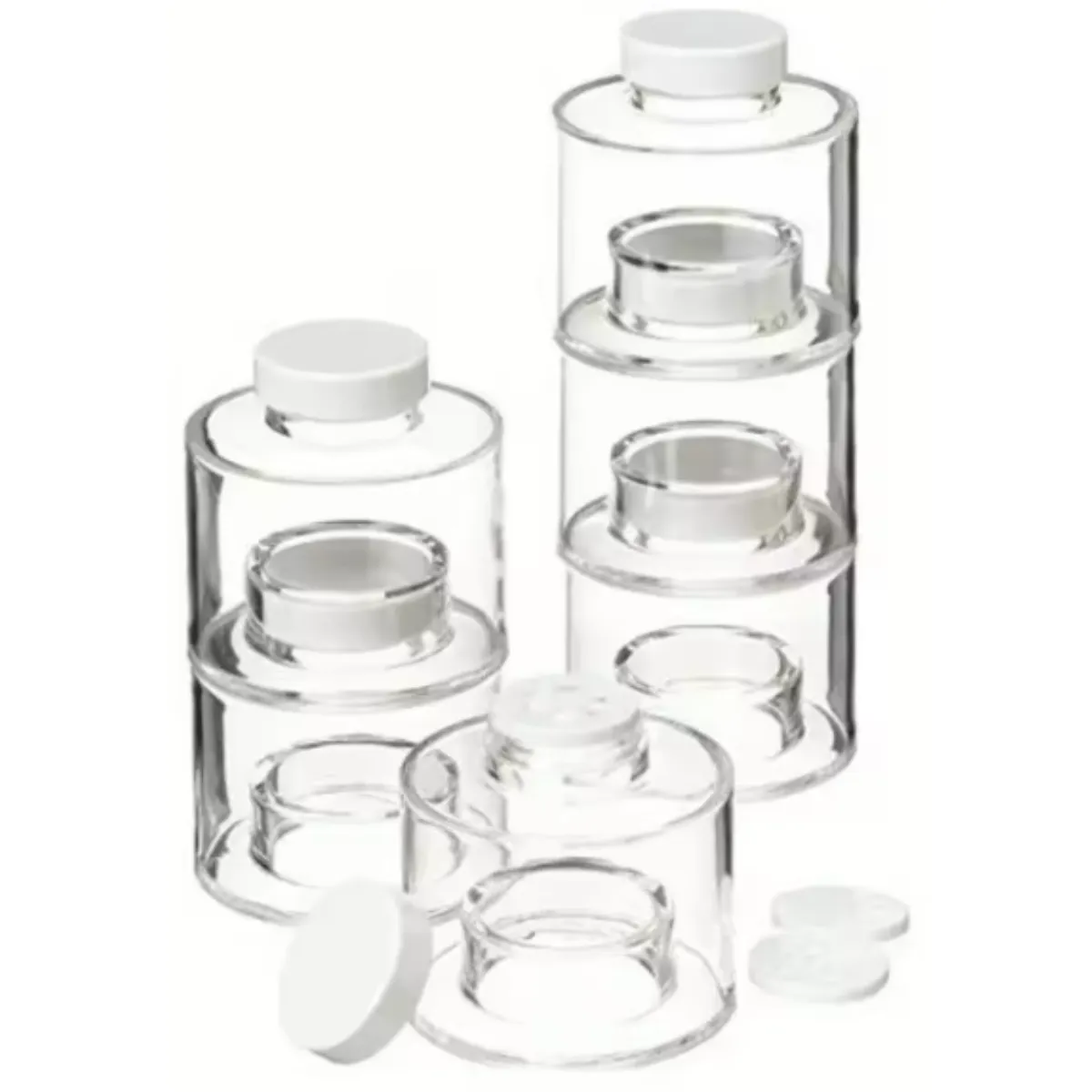 GENERICO - Set de 6 Contenedores Para Condimentos