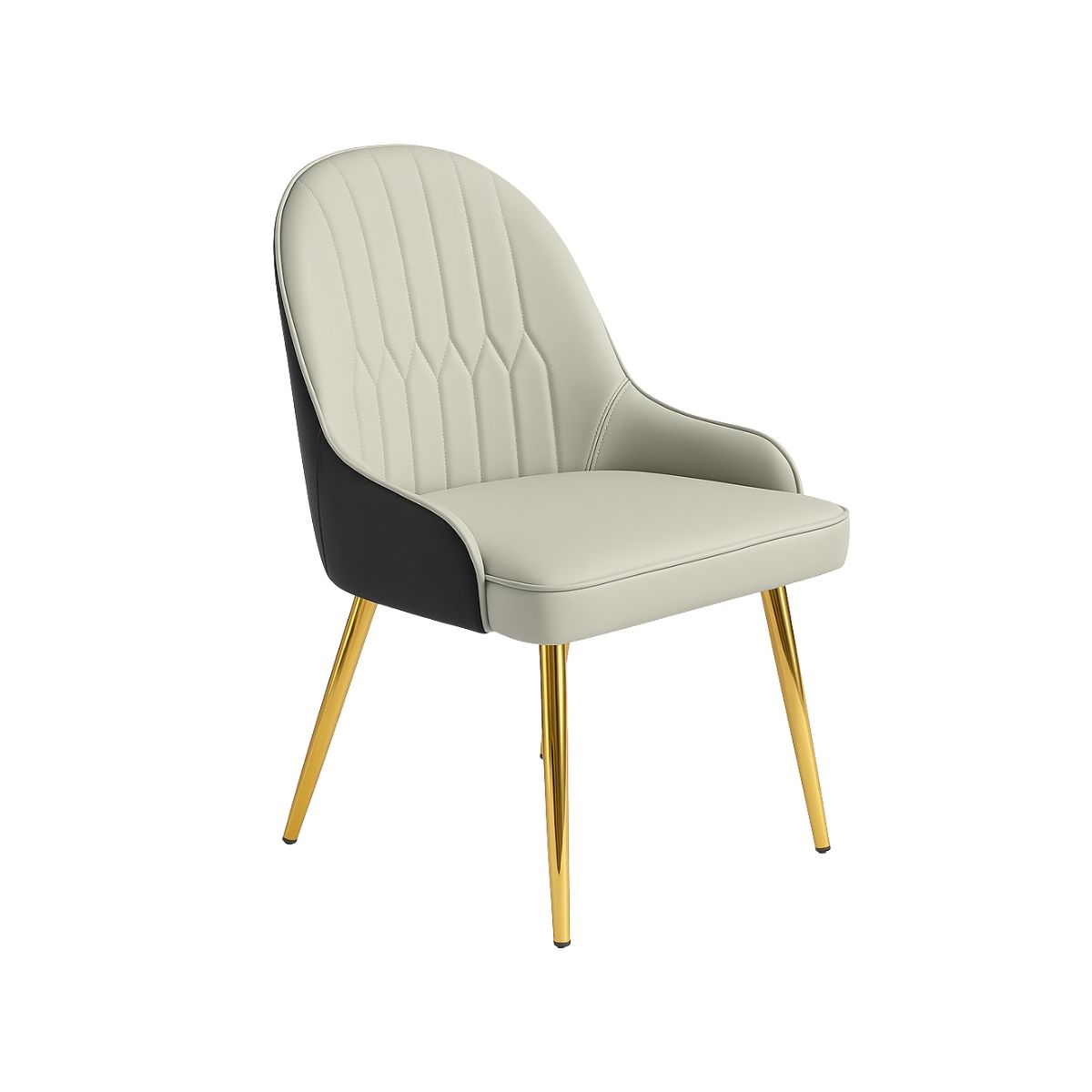 HABITA2 CHILE - Sitial Tapizada con Patas Doradas - Malala Gold