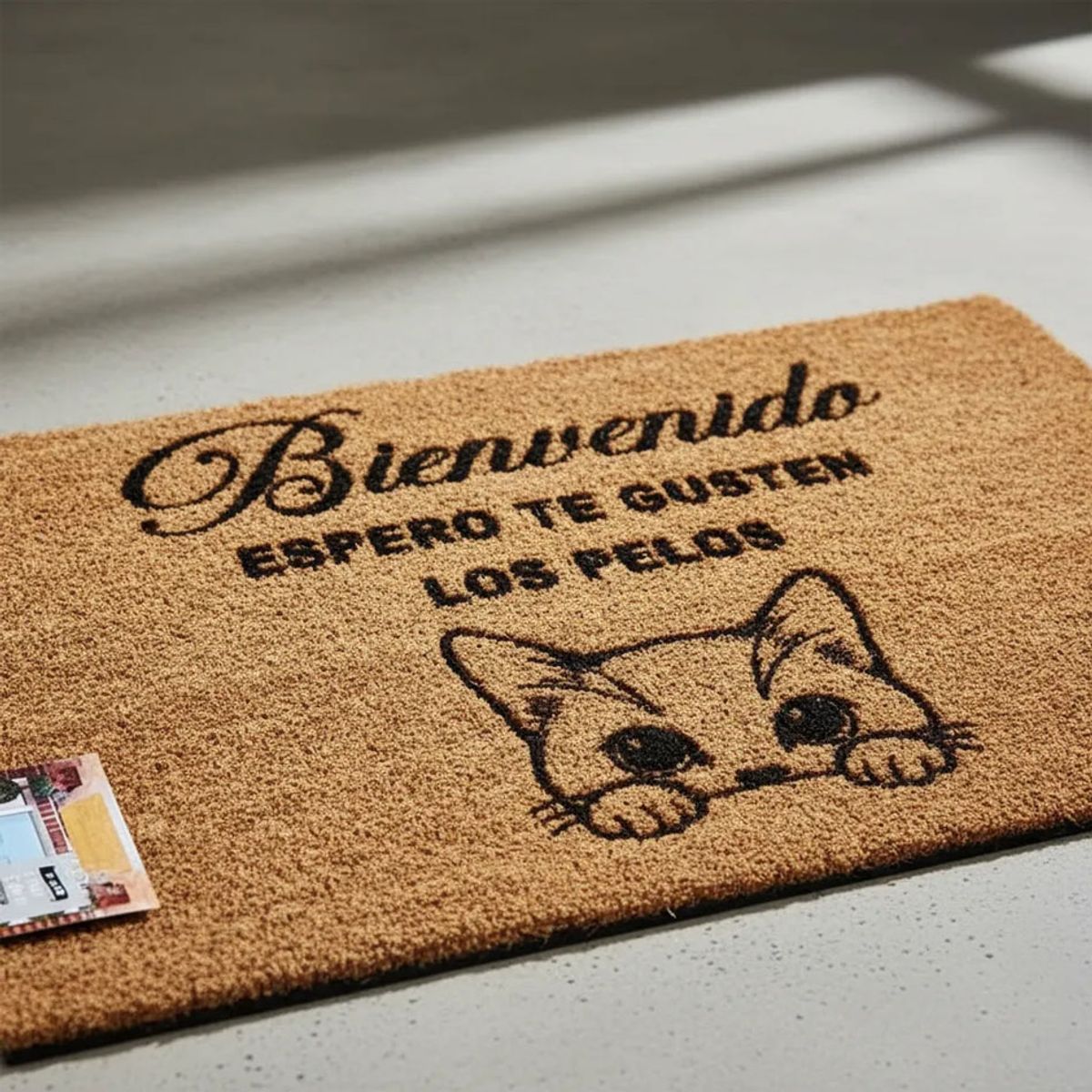 MORLAN - Alfombra Limpia Pies Tapete Personalizada Pelos Fibra De Coco