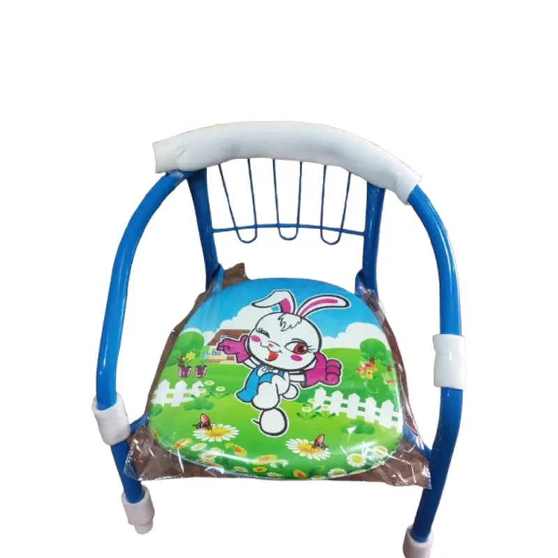 GENERICO - Silla metalica para niños hasta 5 años Azul