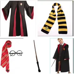 GENERICO - Disfraz de Mago Harry Potter - Kit Completo
