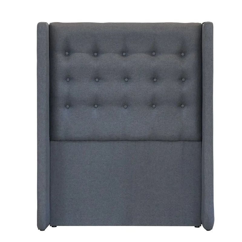 BLOCCARE - Respaldo De Cama Full - Con Retorno Gris