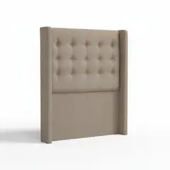 BLOCCARE - Respaldo De Cama Full - Con Retorno Beige