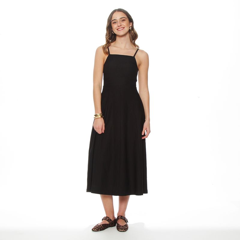 WADOS - VESTIDO SIN MANGA  ESCOTE CUADRADO