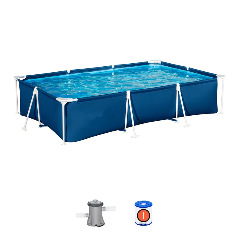 BESTWAY - Piscina estructural rectangular 300x201x66cm bomba Bestway