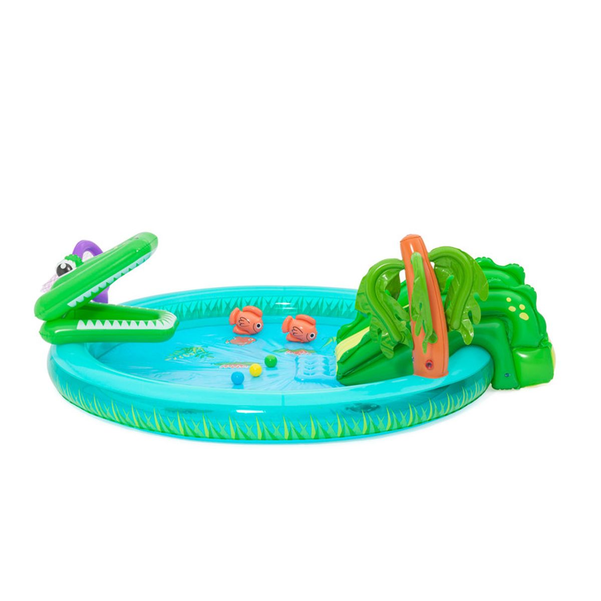 BESTWAY - Piscina inflable con centro de Juego Cocodrilo Bestway