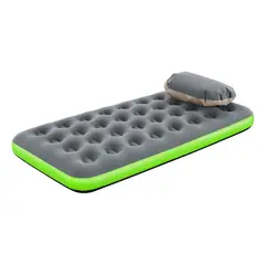 BESTWAY - Colchón inflable Single 188x99x22 cm gris verde