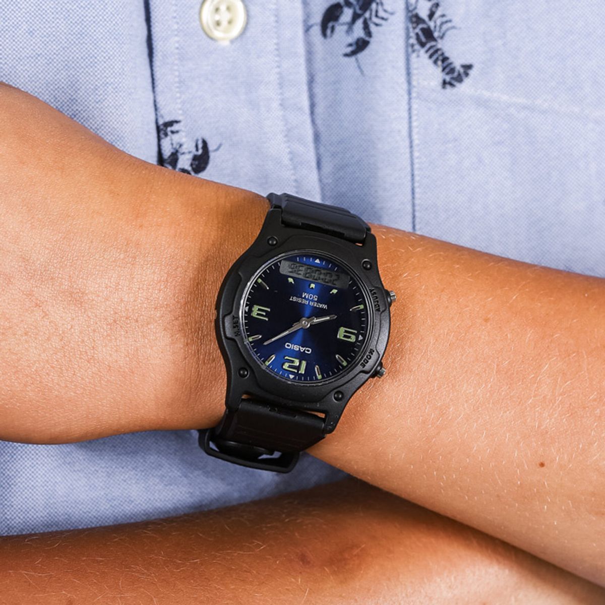 CASIO - RELOJ CASIO AW49HE-2B HOMBRE ANALOGO DIGITAL