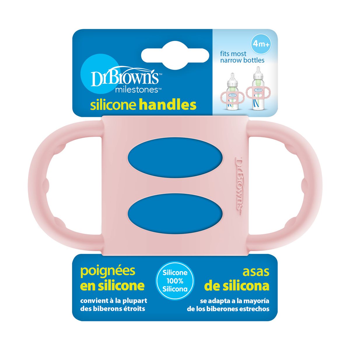 DR BROWN'S - Mango Agarraderas Para Mamaderas Estandar Dr Brown´s Rosa
