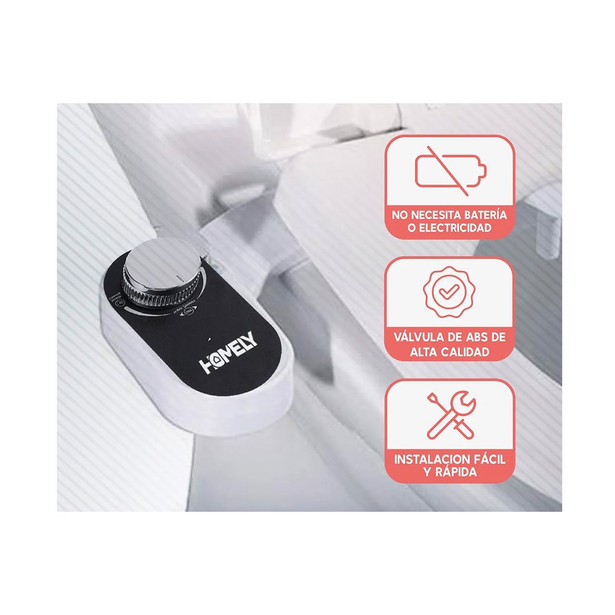 GENERICO - Ducha Bidet Turca Para Wc Set Completo