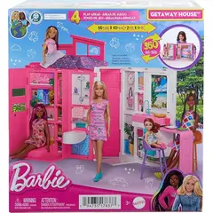 MATTEL - Barbie Casa De Muñecas Geta Away House 360 Con Muñeca