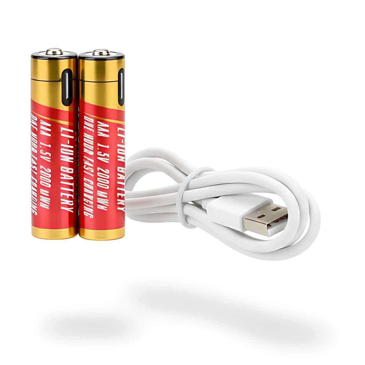 GENERICO - Pila AAA Recargable Con Cable Usb A Usb-c Carga Rápida