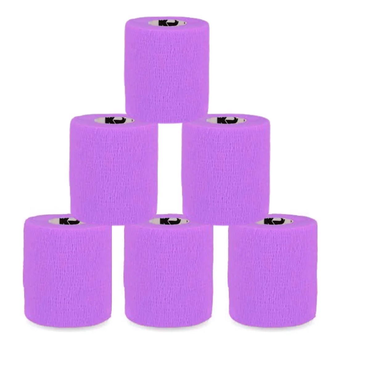 GENERICO - Pack X6 Cinta Para Vendaje Venda Coban Deporte 10cm X450cm Violeta