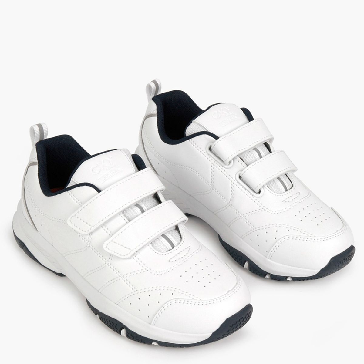 COLLOKY - Calzado Escolar Niño Blanco (34 a 41) Colloky