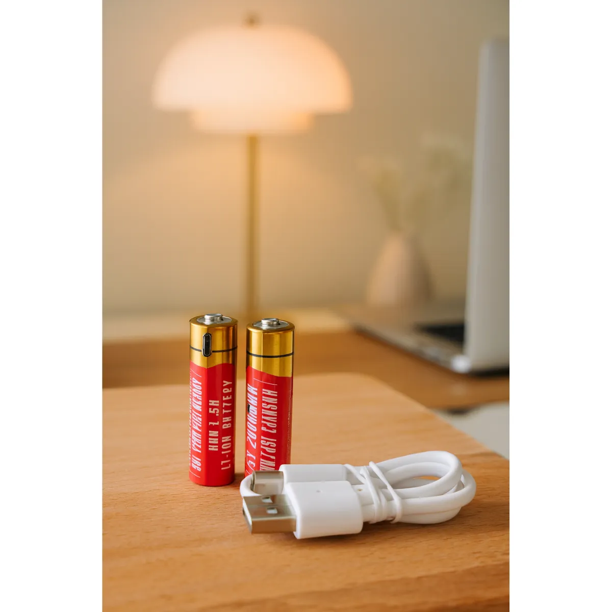 GENERICO - Pila AA Recargable Con Cable Usb A Usb-c Carga Rápida