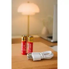 GENERICO - Pila AA Recargable Con Cable Usb A Usb-c Carga Rápida