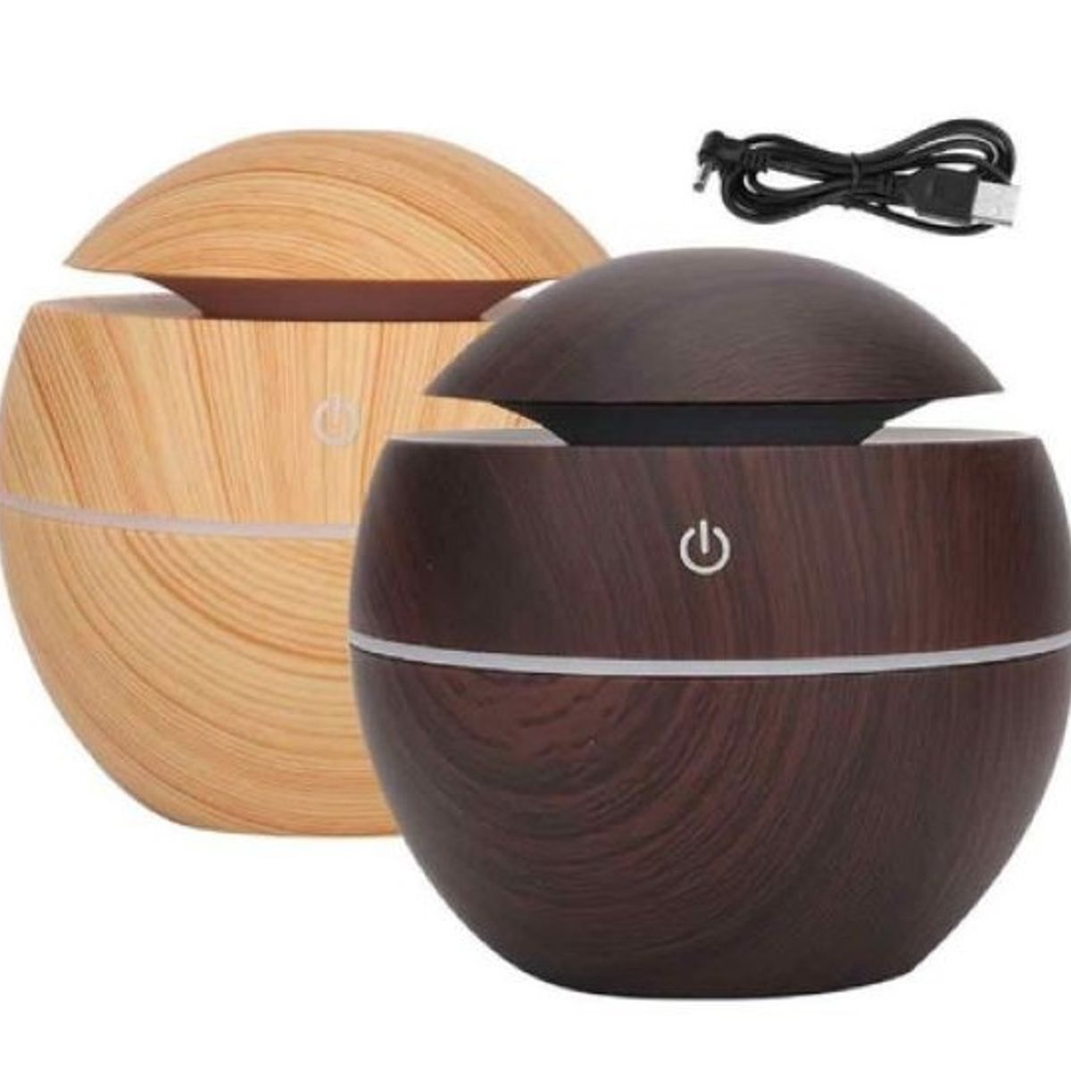 GENERICO - Pack De 2 Humidificadores Aroma Difusor + 12 Aceites Esencias