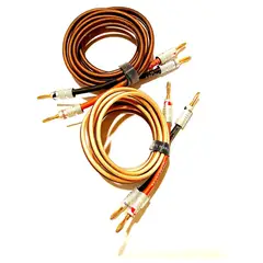 GENERICO - Cable Audio Hifi 12 Awg 100% Cobre Ofc, 2mtrs (par) Conector Nakamichi