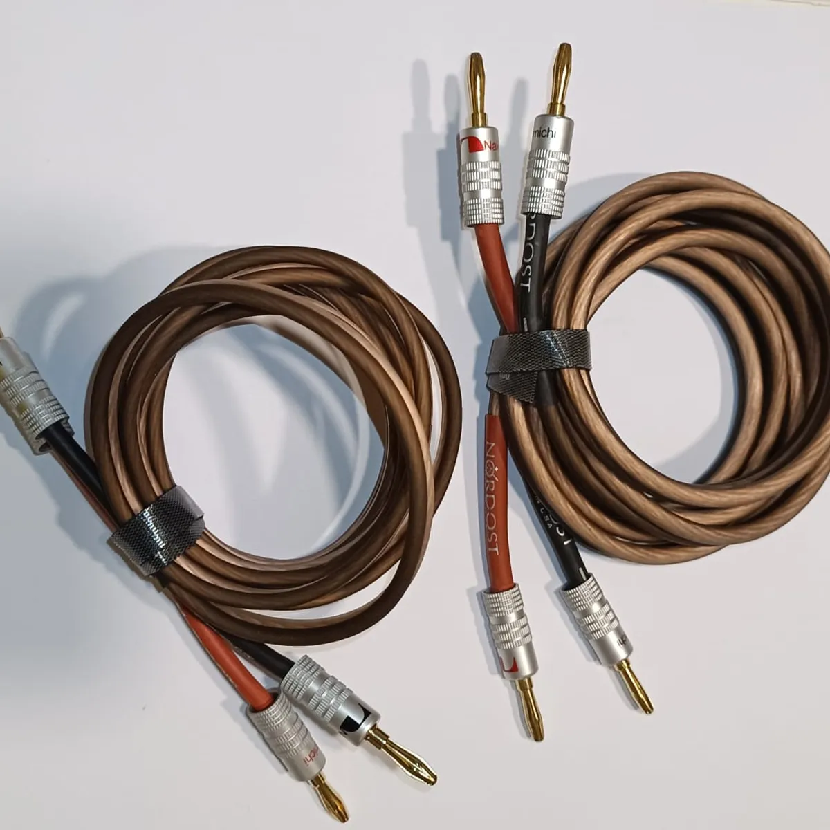 GENERICO - Cable Audio Hifi 12 Awg 100% Cobre Ofc, 2mtrs (par) Conector Nakamichi