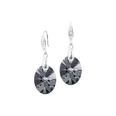 JOYAS MONTERO - Aros Gran Praga Plata 925 creado cristales de Swarovski® Silver Night
