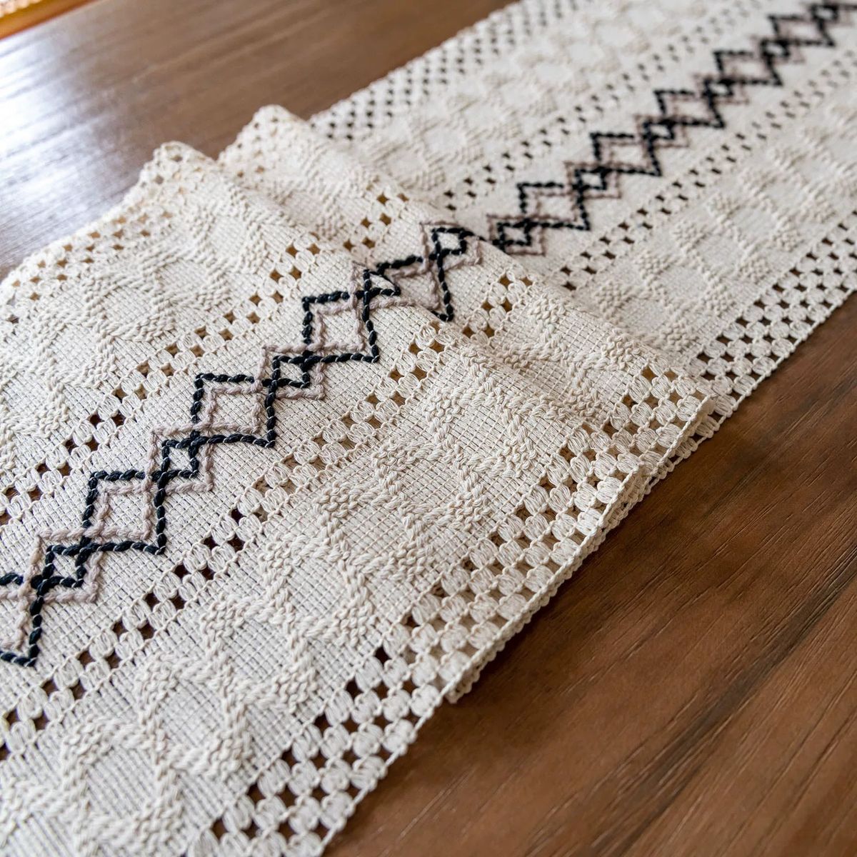 GENERICO - Camino De Mesa Algodon Yute Etnico Mantel De Centro 180x30cm