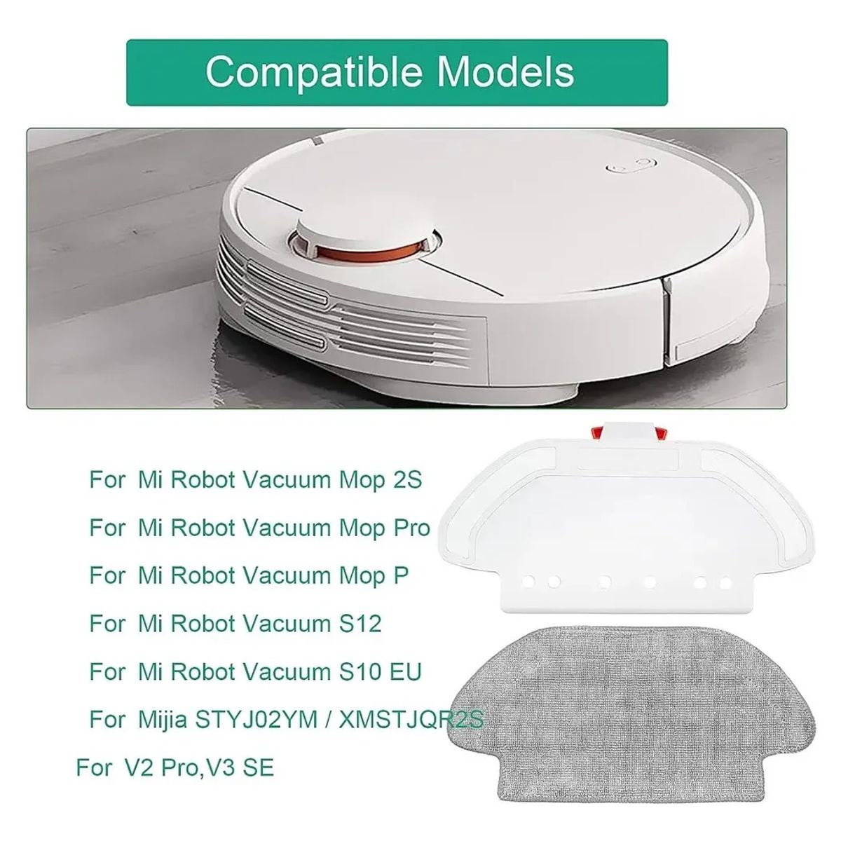 XIAOMI - Mopa Xiaomi Robot Vacuum S10s12 Mop Pad