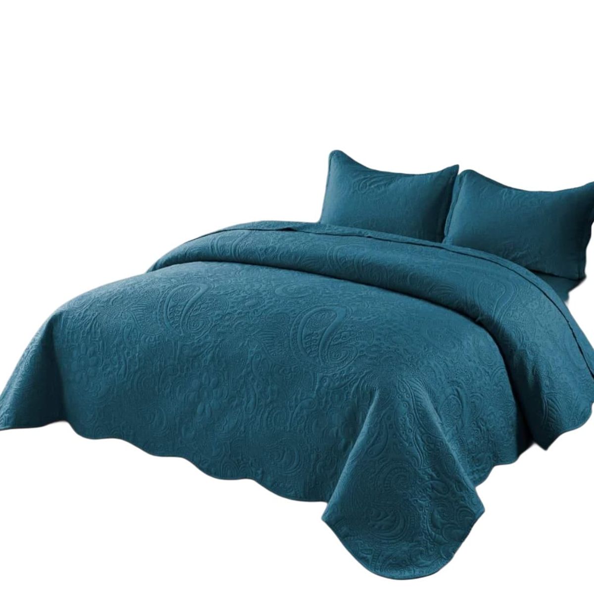 GENERICO - Quilt de Verano 2 Plazas Color Turquesa Meipulis01