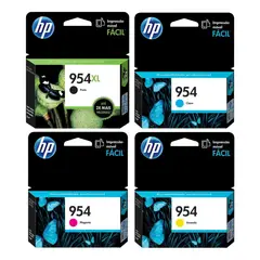 HP - Cartuchos de Tinta 954xl Negro /954 Cmy Original Pack
