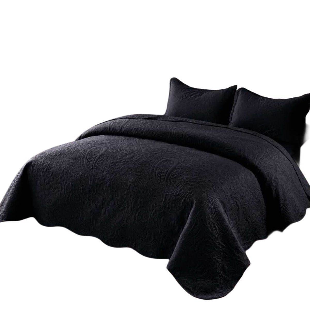 GENERICO - Quilt de Verano 2 Plazas Color Negro Meipulis05