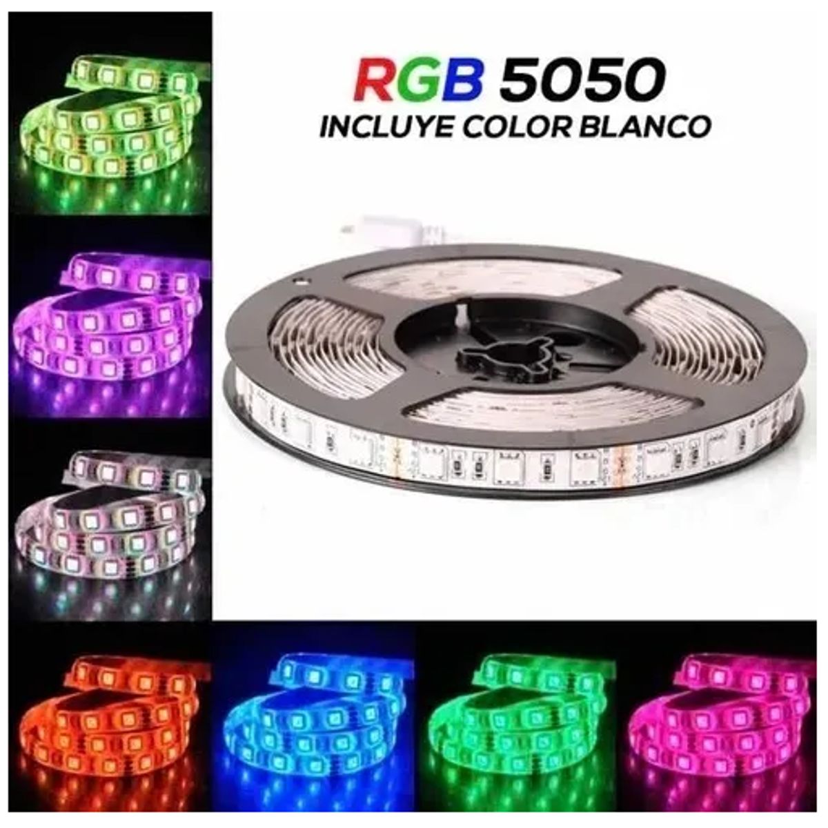 GENERICO - Tira De Luz Led Cinta Luces Rgb De 5 Metros Con Control