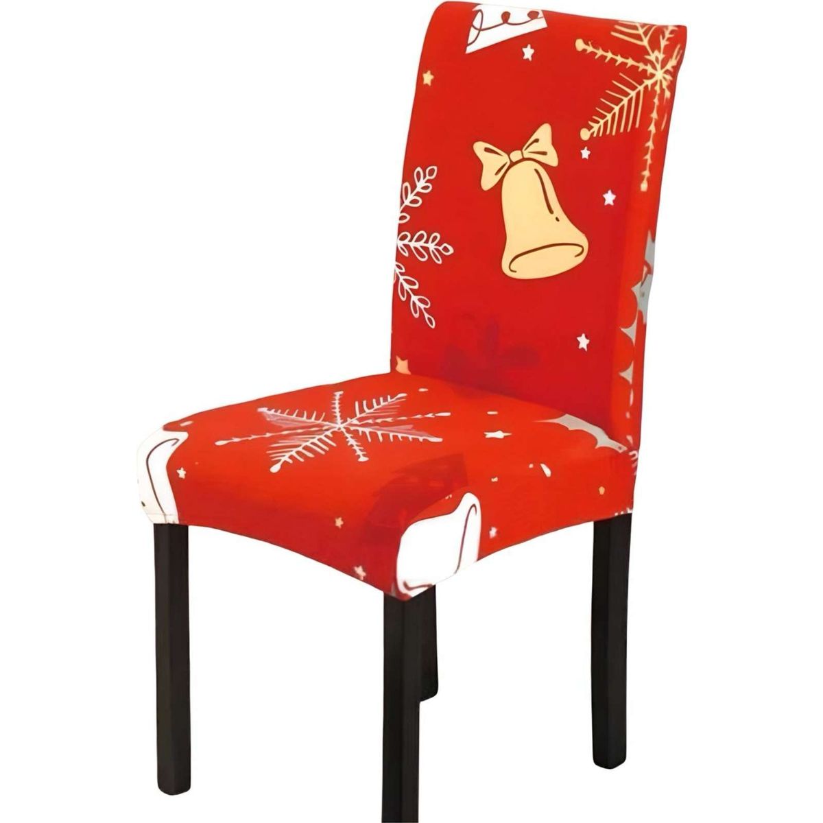 GENERICO - PACK DE 6 FUNDAS PARA SILLAS DE NAVIDAD N05