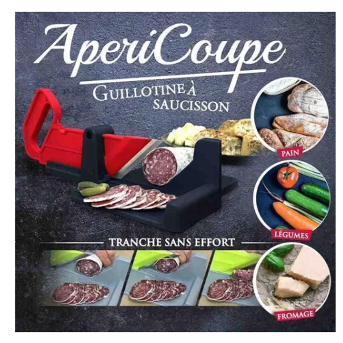 GENERICO - Rebanadora Manual Guillotina Diferentes Alimentos