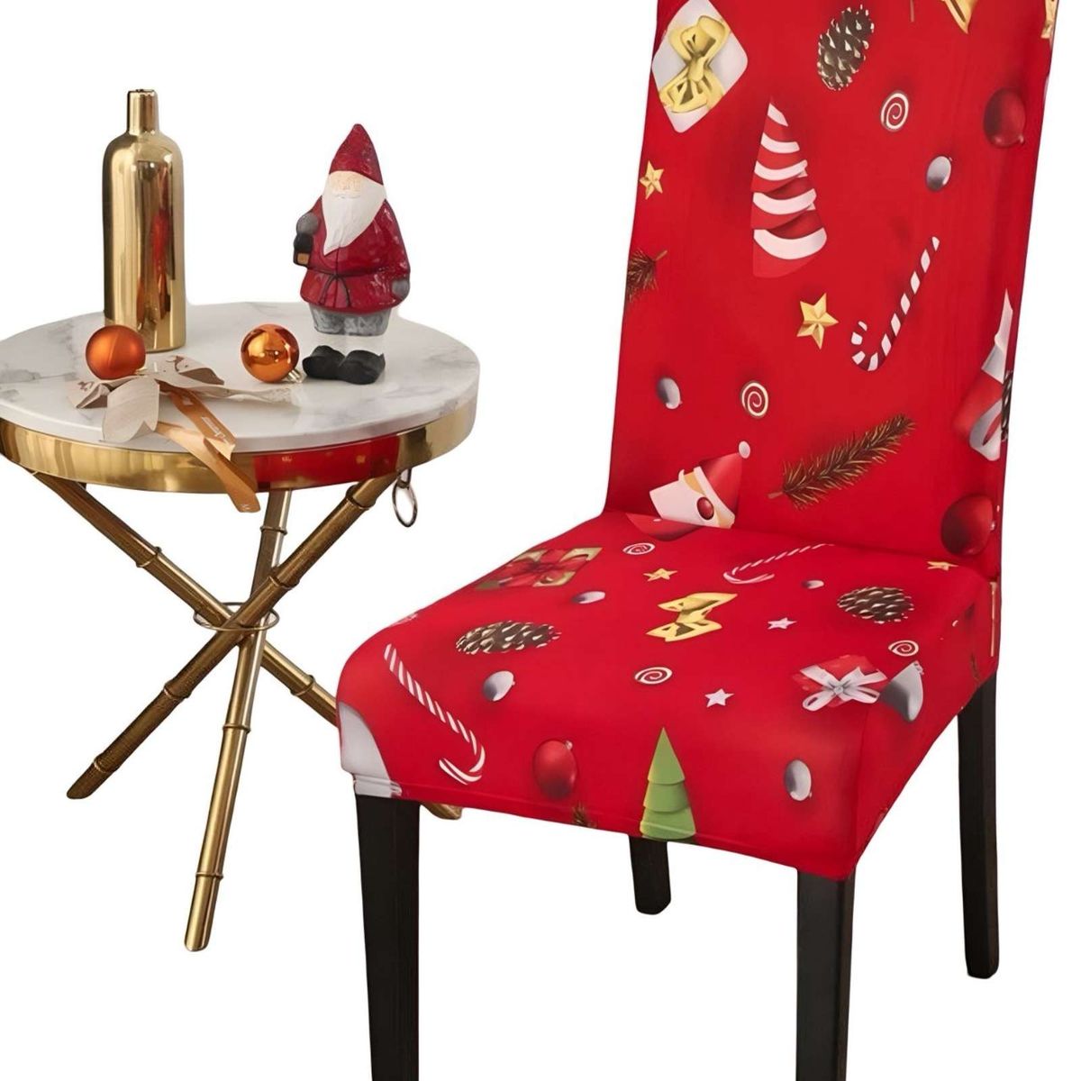 GENERICO - SET DE 6 FUNDAS DE SILLAS DE NAVIDAD N12