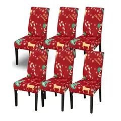 GENERICO - SET DE 6 FUNDAS DE SILLAS DE NAVIDAD N13