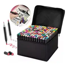 GENERICO - 168 Lápices Marcadores Doble Con Bolsa