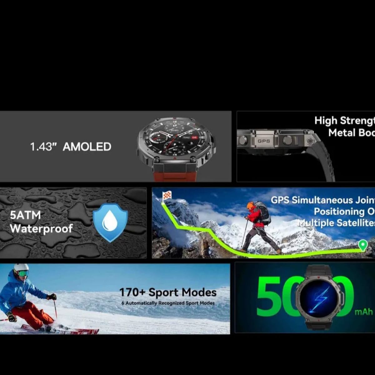 GENETIC - Smartwatch DM58 Con GPS Con Bluetooth llamada