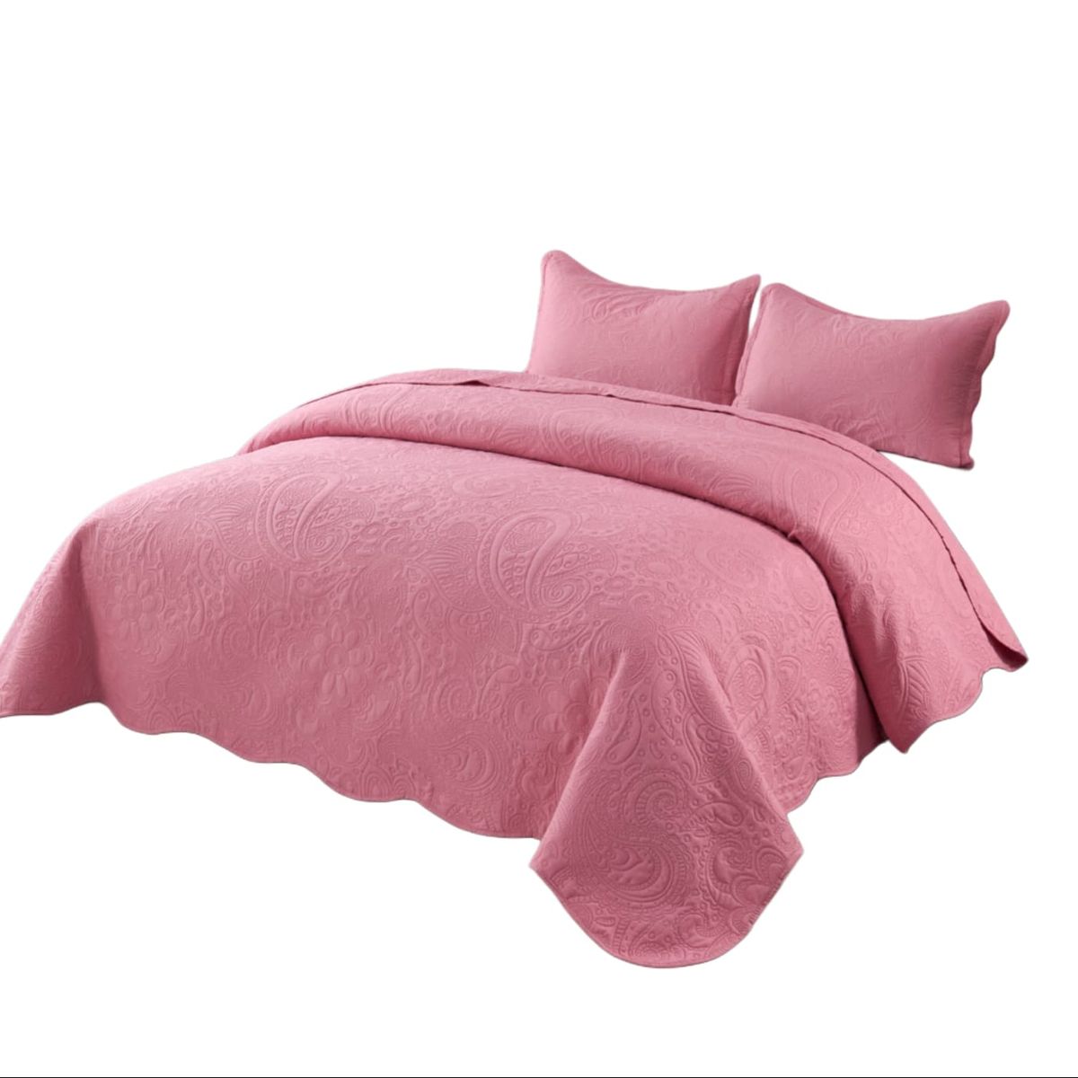 GENERICO - Quilt de Verano 1.5 Plaza Color Rosado Meipulis07