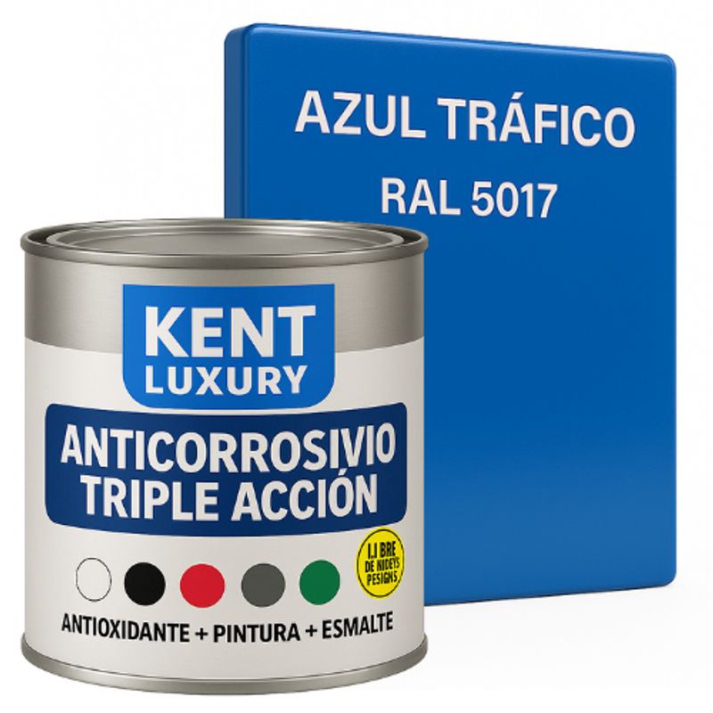 KENT - Anticorrosivo Triple Accion 14 Galon Azul Trafico