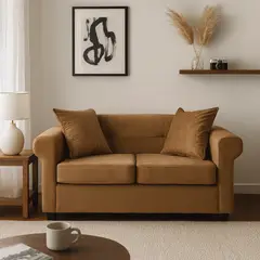 MBC - Sofá 2 Cuerpos New Barcelona Felpa Café